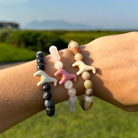 Fahlo Giraffe Tracking Bracelet, Elastic, supports Somali Giraffe Project, one size fits most for Men and Women, One Size, Stone, no gemstone