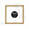 10x10 Gold Ornate Photo Frame With White Mat For 7x7