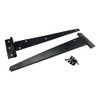 2PK 300mm Black Tee Hinges with Fixings. 12" T-Hinges for