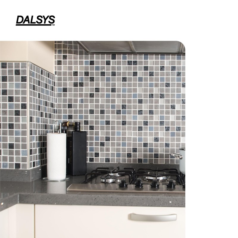 Dalsys End piece for tile rail 10 mm, square profile