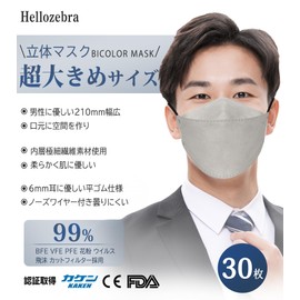 Three-dimensional Mask, Diamond Mask, Medium Large Size, Diamond Mask, Non-woven Fabric, Large, Men's Large Mask, Bicolor Color Mask, Fashionable Mask, Small Face Mask, Non-woven Mask, Hellozebra