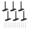 Seimneire 6pcs 3 Inch Floating Shelf Bracket, Heavy Duty Hidden