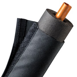 Electriduct 3.5 Inch HVAC Protective Sleeve Wrap Around Existing Foam Insulation UV Weather Resistant Outdoor Pipe Protection Cover for Heat Pump A/C Air Conditioning Copper Line Sets - 6 Feet