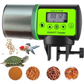 BlueFire Automatic Fish Feeder, Automatic Feeder, Tropical Fish, Goldfish, Medallion (360° Rotation, Quiet & Moisture Prevention), Auto Feeder, Time-Feeding, Adjustable Distribution, Aquarium, Time
