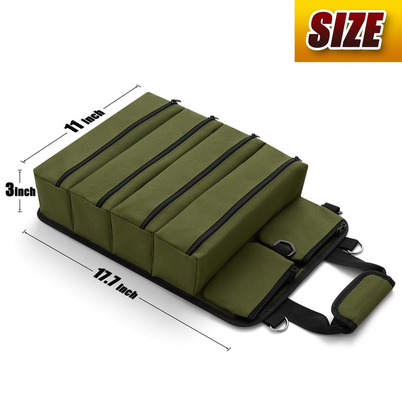 Premium Tool Roll up Bag - Heavy Duty Small Tool