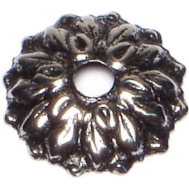 Hard-to-Find Fastener 014973165741 Antique Silver Rosettes, 3/4-Inch, 8-Piece