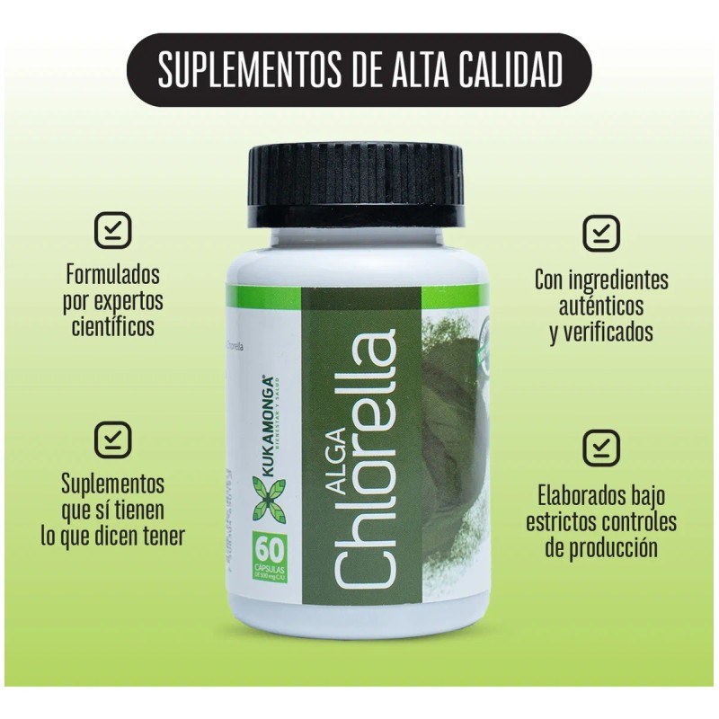 Sistema Inmune | Saludable Detox | Alga Chorella | 60