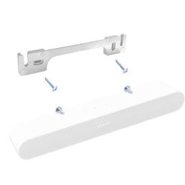 EMAQUIN Wall Mount Bracket for Sonos Ray Soundbar (Sturdy Metal, Durable Painting, Easy to Install on the Wall, Compatible with Sonos Ray, White)