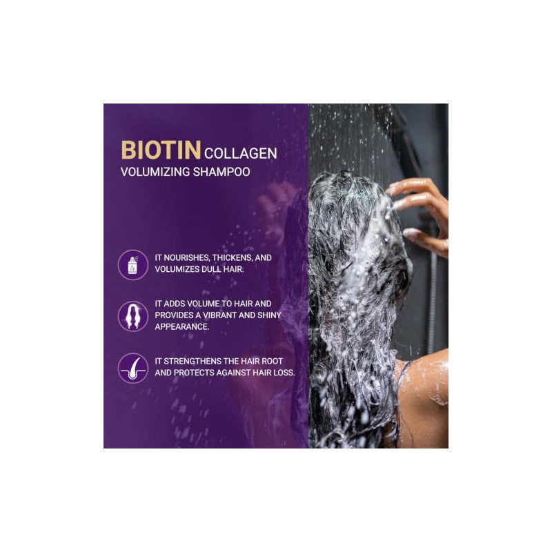 BIOXCIN Champú De Colágeno Y Biotina, Anticaída Para Todo Tipo