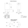 (Pack of 2) 301-1C-C-R1 U01 12VDC Automotive Relay 5 Pins