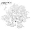 OUNONA 15 Pcs Acrylic Transparent Corner Brackets L-Shaped Fixing Buckle