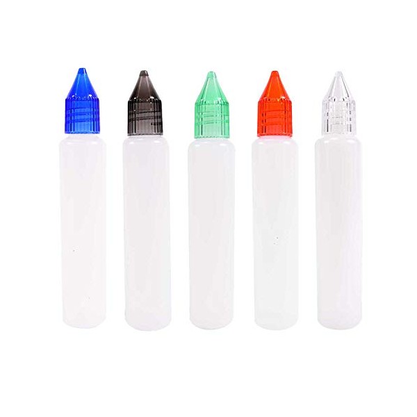 TRIXES Dropper 'Unicorn' Bottles Pack of 5 30ml Pen Style