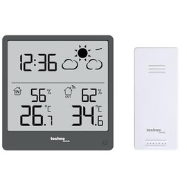 techno line WS 9138 Weather Station with Outdoor Sensor - Indoor and Outdoor Temperature | Humidity | Weather Forecast | Weather Trend | Min/Max Memory | Radio Transmission | Backlight