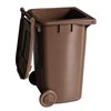 plasteo® 240 Mini Wheelie Bin - Brown - Perfect as