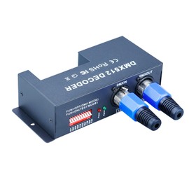 JOYLIT DMX512 LED Decoder Controller Driver DC 12 V 24 V 4 Channel 4 x 4 A for RGBW 5050 3528 LED Strip Light