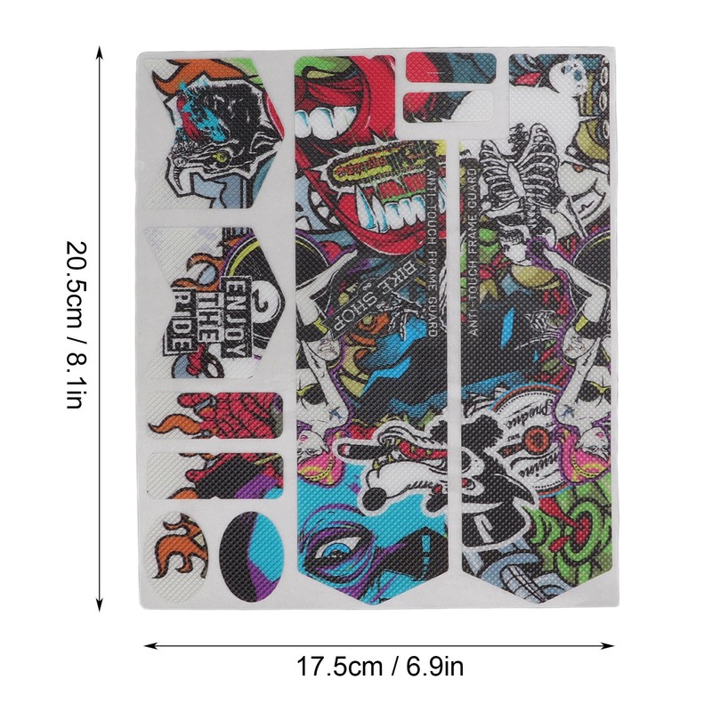 ENLEE 3D Mountain Bike Front Fork Sticker Scratch Resistance Bicycle