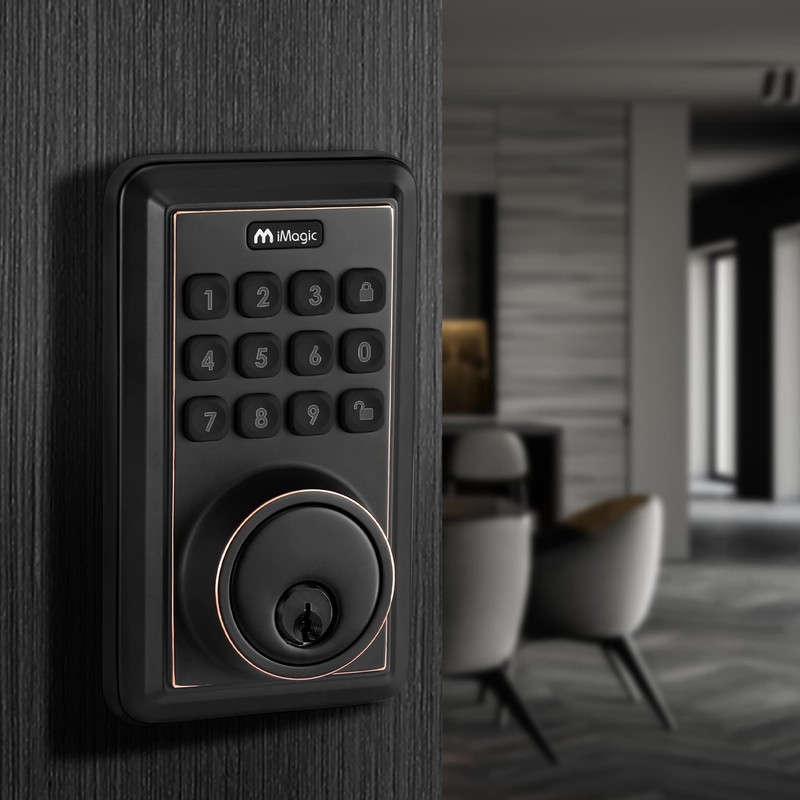 iMagic Keypad Deadbolt, Keyless Entry Deadbolt Lock, Electronic Keypad Door