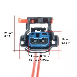 Coolant level sensor Connector Wire Plug Pigtail Wiring harness Compatible with Freightliner Cascadia 2008 2009 2010 2011 2012 2013 2014 2015 2016 2017 2018 2019 2020 2021-2025 Replacement for 9245205