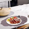 Silicone Placemats Set of 2, Oval Placemats,Heat Resistant Non-Slip Table