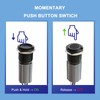 Zoyseay 19mm Push Button Start Switch 12V LED 5A 250V