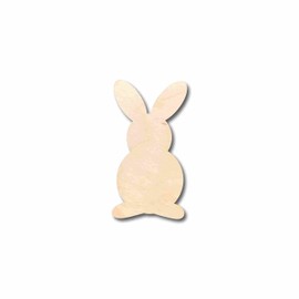 Unfinished Wood Easter Bunny Silhouette Craft up to 46" DIY 3" / 1/8"