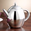 Rosenstein & Söhne Teapot with Strainer: Stainless Steel Teapot with