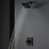 SOOOHOT Black Shower Head and Handle Set, Shower Faucet Set