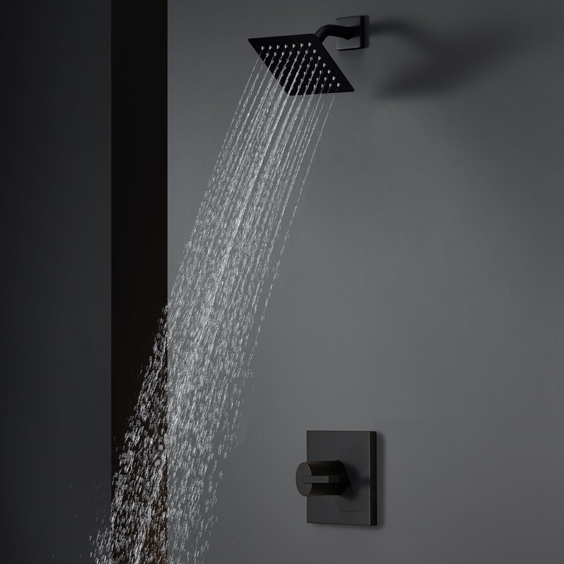 SOOOHOT Black Shower Head and Handle Set, Shower Faucet Set