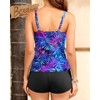 Tankini Swimsuits with Shorts - Two Piece Swimsuits Tummy Control