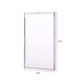 UTCTBC 50 pcs Baseball Cards Sleeves +10 Display Stand Top Loaders Hard Acrylic Tranding Card Sleeve Protector Clear Card Case Fit for Standard Sports Cards