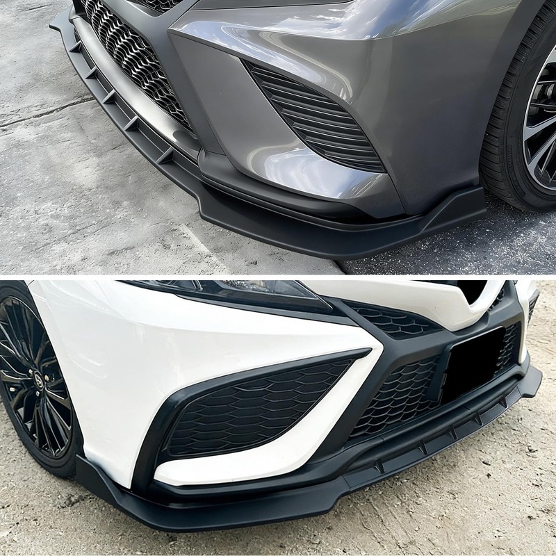 Matte Black Front Bumper Lip Splitter for 2021-2024 Toyota Camry