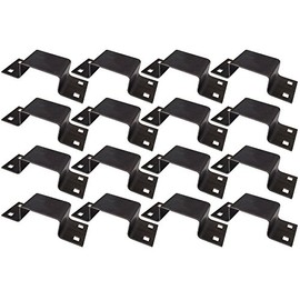 RAParts 16 Bolt On Stake Pockets 12 Gauge Steel Board Holders for Truck Bed Trailer Bed