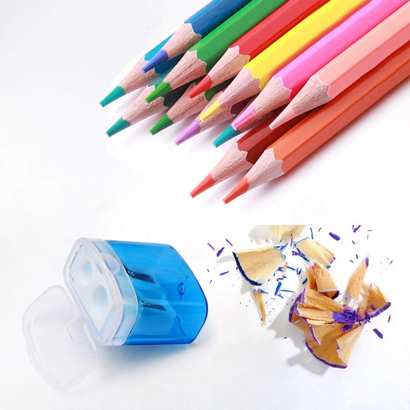 kuou 4 Pcs Pencil Sharpeners , Manual Pencil Sharpener with