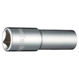 Tone Deep Socket (6 Angle) 3S-10L Drive Angle 0.3 inch (9.5 mm) (3/8 mm), Double Side Width 0.4 inches (10 mm)