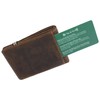 VISCONTI Leather Wallet with Elastic Closure RFID Blocking and Tap