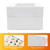 Wowxyz 6pcs 14x10x6.5 Cake Boxes Rectangle Quarter Sheet 1/4 Sheet
