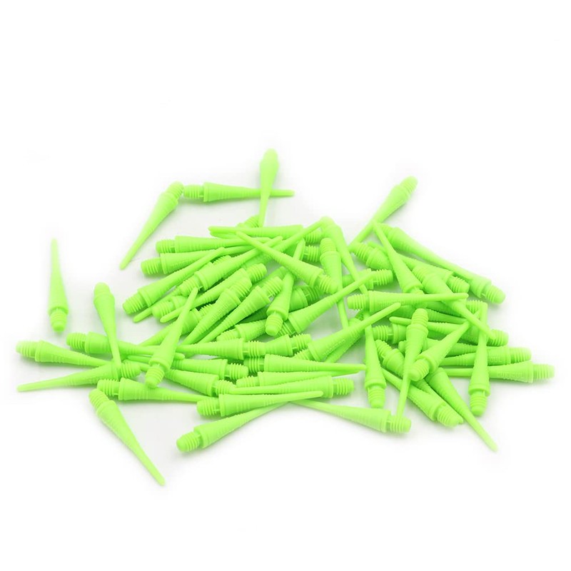 CUESOUL 100 2BA Soft Tip Dart Points (CSSTP012-Light Green)