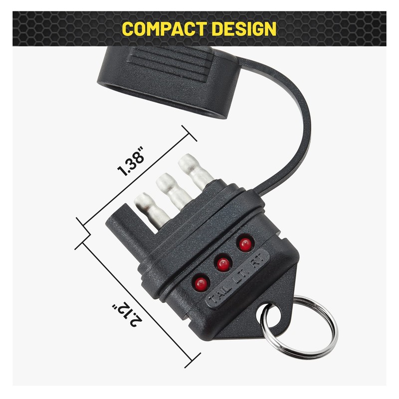 Oyviny 4 Way Flat Trailer Circuit Tester 4 Pin Trailer