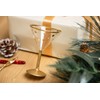 Blown Glass Prosecco Wine Bottle Ornament and Wine Glass Ornament