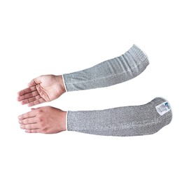 KEZZLED- Spectra Protective Arm Sleeves Cut/Scratch/Heat Resistant Arm Protectors Anti Abrasion Safety Armband for Garden Kitchen Work Heavy Duty Work Use for Men Women, Grey -14 inches