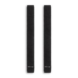 Dryva Seat Belt Cover, Extra Long, 20", Waterproof and Sweatproof, Premium Microfiber, Padding for Comfort, Full Coverage, Machine Washable (Black, 2 Pack)