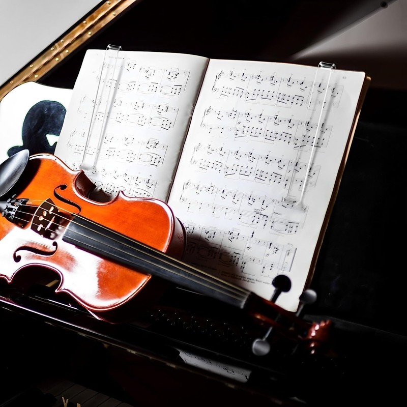 Music Stand Clips 6 Pcs, Clear Acrylic Music Book Page