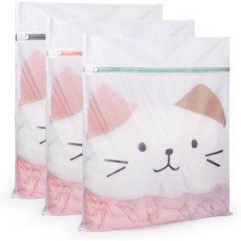 Extra Large Mesh Laundry Bags, 2 Pack 43 x 35 inch Jumbo Delicates Bag for Washing hine, Large Mesh Bags for Delicates, Coats, Blankets, Bedding, Toys, Pet Items - Color: white, Size: M (31"x23")