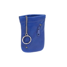 Keycase LEAS, Genuine Leather, light blue - LEAS Special Edition