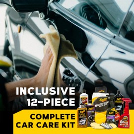 Meguiar's Complete Car Care Kit - The Ultimate Car Detailing Kit for a Showroom Shine - Includes Products for Cleaning and Detailing for the Interior and Exterior of your Vehicle