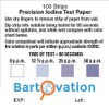 Restaurant Sanitizer Iodine Test Paper, 0-50 ppm [Vial of 100