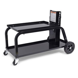 Eastwood Heavy Duty Low Profile Welding Cart for Tight Garages Holds up to 200lbs/80 CF Bottle