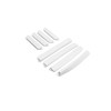 Motoforti 8pcs White Plastic Car Body Door Side Edge Anti-collision