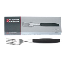 Giesser seit 1776 - Made in Germany - Gabelset 6 Teilig, PP Griff, schwarz, rostfreier Edelstahl, Essgabelset, 9465 sp-6