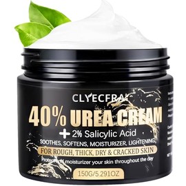 Crema de urea al 40% con ácido salicílico al 2%, crema de urea 40 por ciento para pies y manos, hidratante de máxima fuerza para piel áspera, seca, gr